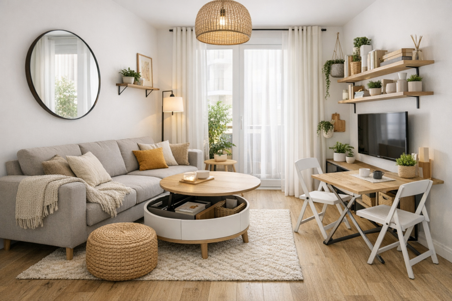 Petits espaces : comment aménager un salon de moins de 20 m²