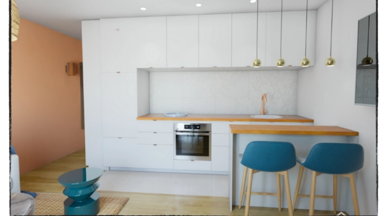 Home, Bohemian, Minimalist, Contemporary, Flats / Apartments, Kitchen