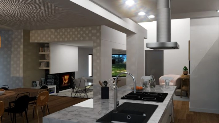 Home, Contemporary, Flats / Apartments, Kitchen