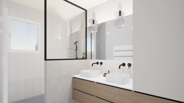 Home, Minimalist, Contemporary, Scandinavian, Flats / Apartments, Bathroom