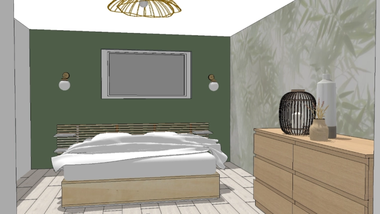 Maison individuelle, Contemporain, Scandinave, Appartement, Chambre