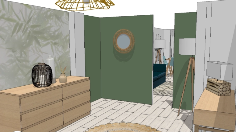 Maison individuelle, Contemporain, Scandinave, Appartement, Chambre