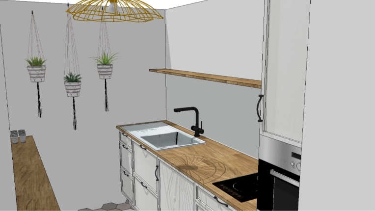 Maison individuelle, Contemporain, Scandinave, Appartement, Cuisine