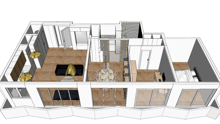 Maison individuelle, Contemporain, Appartement, Vintage