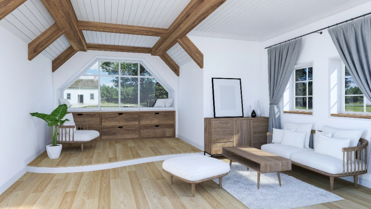 Maison individuelle, Rustique, Scandinave, Appartement