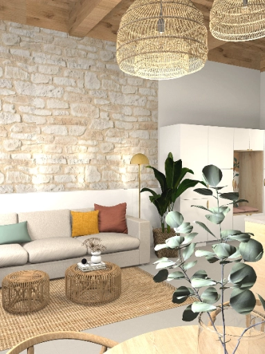Rustic, Bohemian, Contemporary, Scandinavian, Flats / Apartments, Vintage, Chic, Nature, Living room