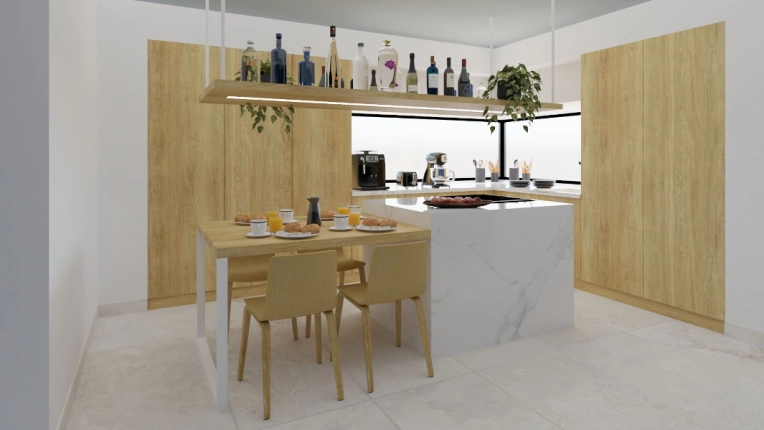 Home, Minimalist, Flats / Apartments, Kitchen, Nature
