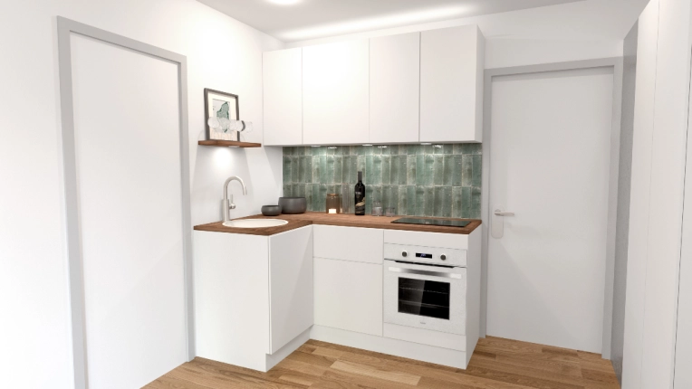 Home, Minimalist, Flats / Apartments, Kitchen