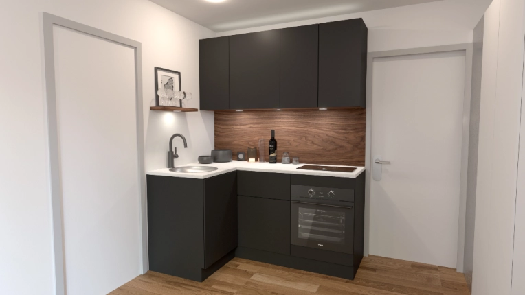 Industrial, Home, Minimalist, Contemporary, Flats / Apartments, Kitchen
