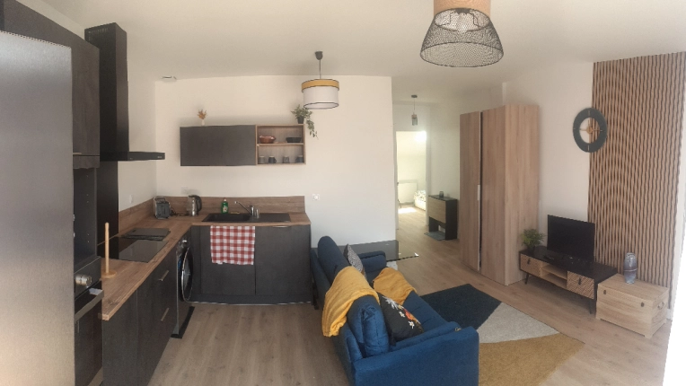 Industrial, Home, Contemporary, Flats / Apartments, Kitchen