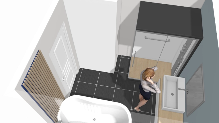 Minimalist, Scandinavian, Flats / Apartments, Bathroom