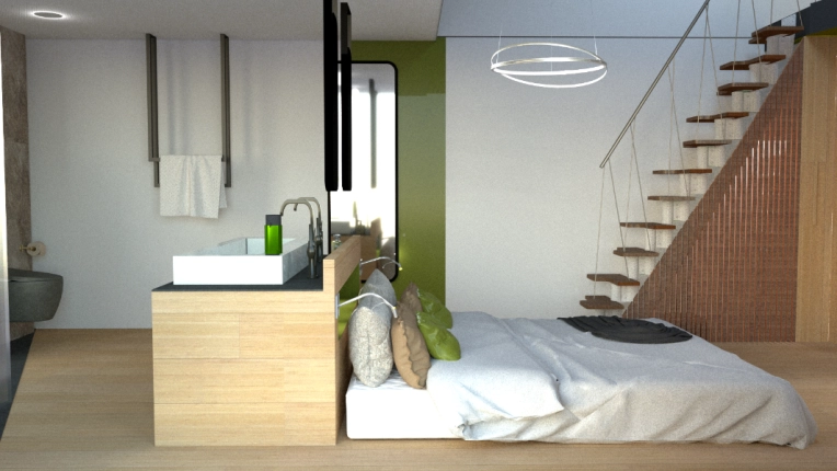 Maison individuelle, Contemporain, Chambre