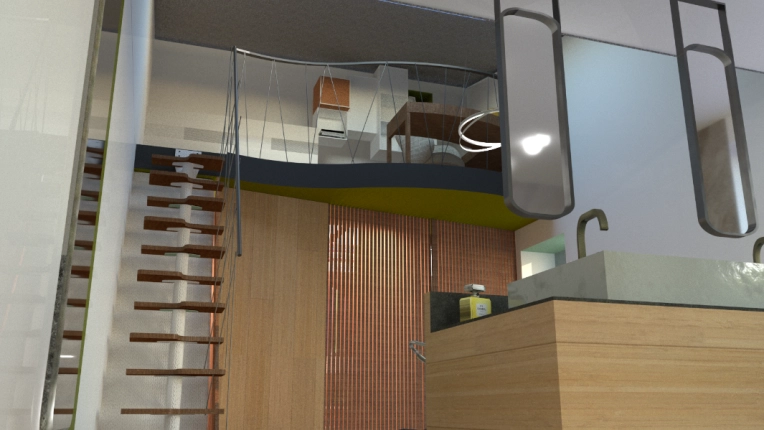 Contemporain, Scandinave, Appartement, Chambre