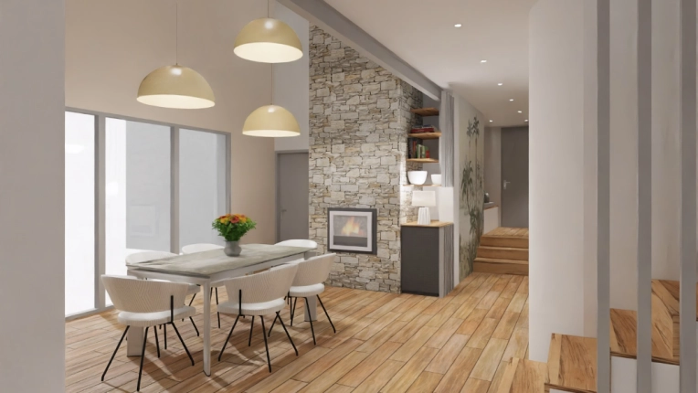 Maison individuelle, Contemporain, Cuisine, Chic, Nature