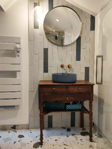 Home, Hotel, Rustic, Bohemian, Contemporary, Flats / Apartments, Bathroom, Chic