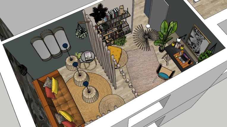 Maison individuelle, Bohème, Vintage, Chic
