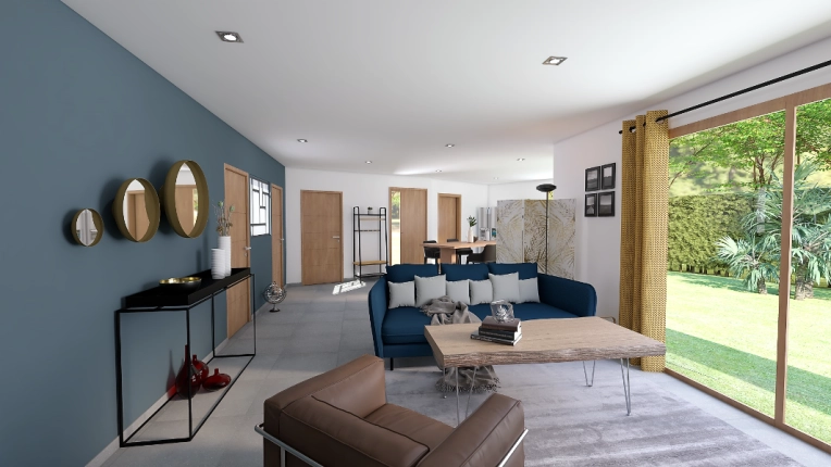 Industriel, Maison individuelle, Minimaliste, Chic