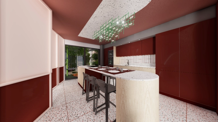 Maison individuelle, Cuisine, Maximaliste