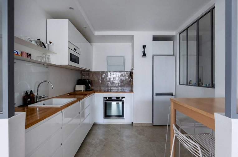 Industrial, Home, Contemporary, Scandinavian, Flats / Apartments, Kitchen, Dining room, Consultation Visit, Full Project, Coach shopping, Shopping list, 3D ambiance, Plan, Renovation