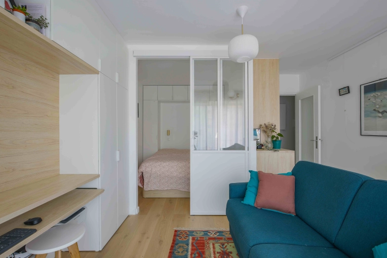 Industrial, Contemporary, Scandinavian, Flats / Apartments, Room, Living room, Office, Consultation Visit, Full Project, Home Staging, Coach shopping, Creation of exclusive furniture, Shopping list, 3D ambiance, Plan, Renovation