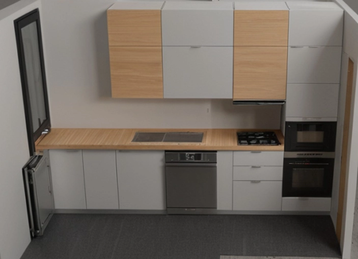Bohemian, Contemporary, Scandinavian, Flats / Apartments, Kitchen, Consultation Visit, Full Project, Coach shopping, Creation of exclusive furniture, Shopping list, 3D ambiance, Plan, Renovation