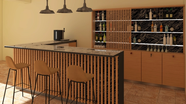 Industriel, Maison individuelle, Contemporain, Cuisine