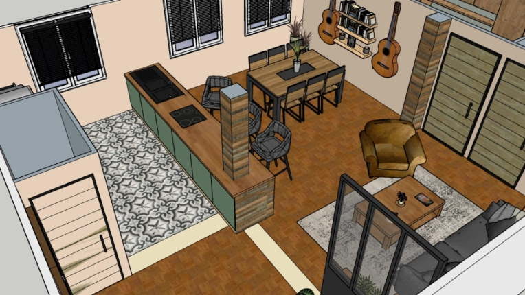 Industrial, Rustic, Flats / Apartments