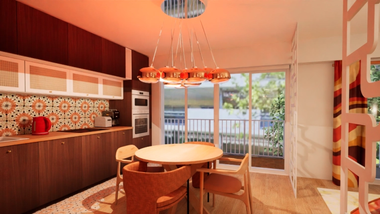 Home, Flats / Apartments, Vintage, Kitchen, Chic