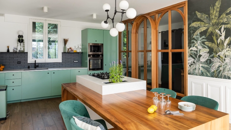 Home, Contemporary, Vintage, Kitchen, Chic