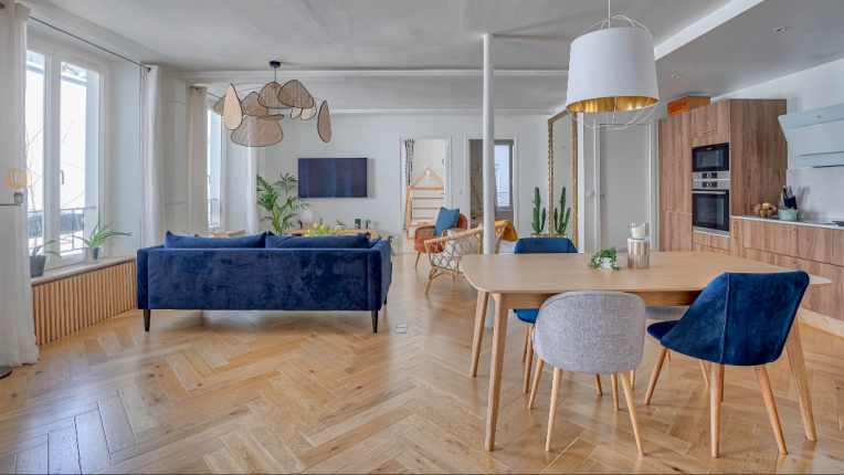 Contemporary, Scandinavian, Flats / Apartments, Chic