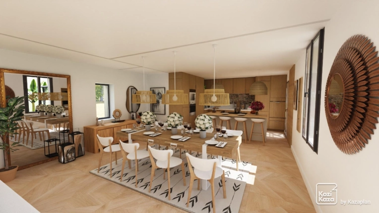 Home, Contemporary, Scandinavian, Kitchen, Chic