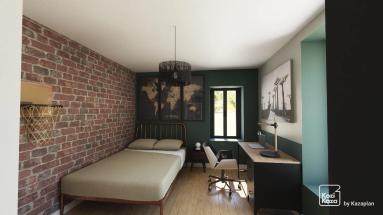 Industrial, Home, Contemporary, Room