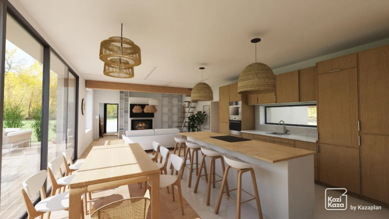 Home, Contemporary, Scandinavian, Kitchen