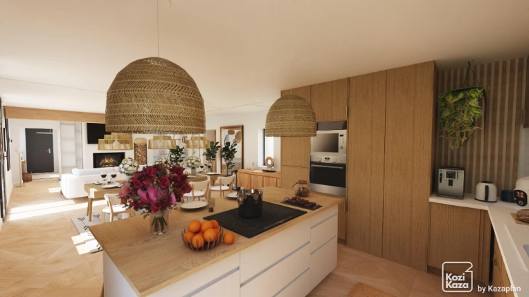 Home, Contemporary, Scandinavian, Kitchen, Chic