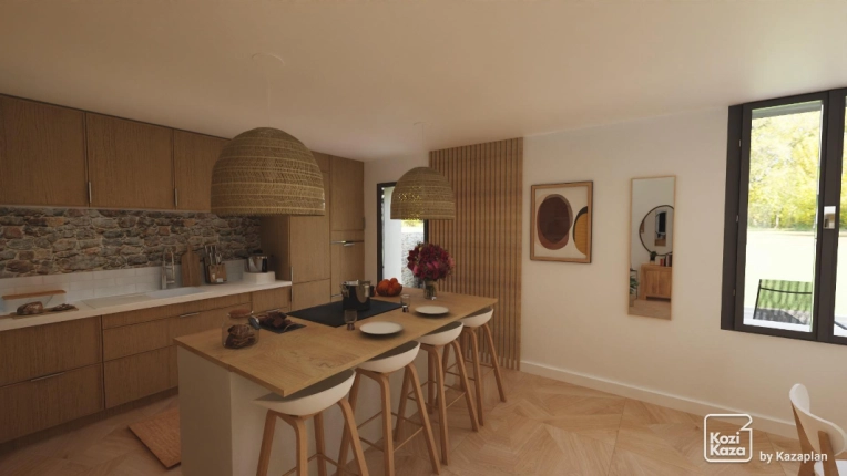 Home, Contemporary, Scandinavian, Kitchen, Chic