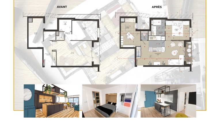 Industrial, Minimalist, Scandinavian, Flats / Apartments, Bathroom, Kitchen, Room