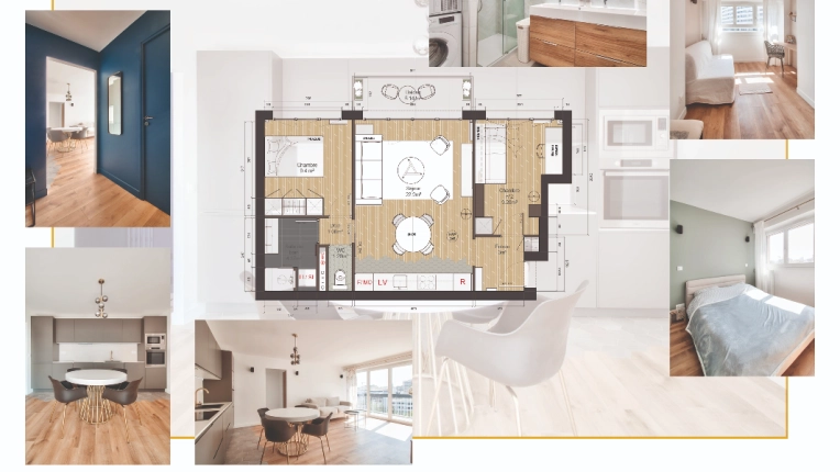 Industrial, Flats / Apartments, Kitchen, Chic, Feng Shui