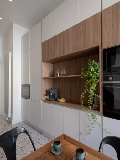 Minimalist, Contemporary, Flats / Apartments, Kitchen, Chic