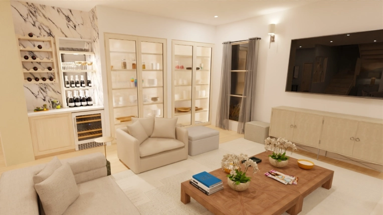 Maison individuelle, Minimaliste, Contemporain, Chic