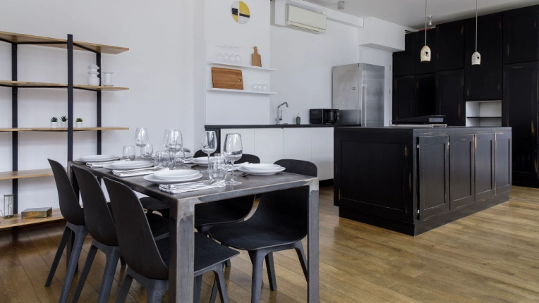 Industrial, Minimalist, Contemporary, Flats / Apartments, Kitchen, Chic