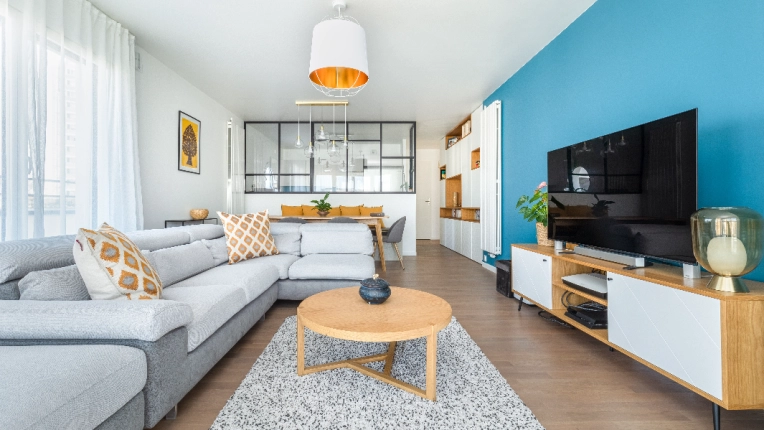 Industrial, Minimalist, Contemporary, Scandinavian, Flats / Apartments, Chic, Living room