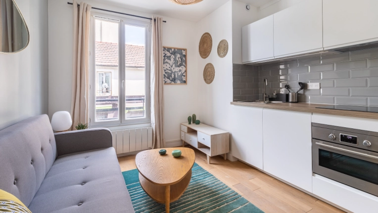 Bohemian, Minimalist, Contemporary, Scandinavian, Flats / Apartments, Kitchen, Chic, Nature, Living room
