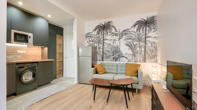 Contemporary, Flats / Apartments, Living room
