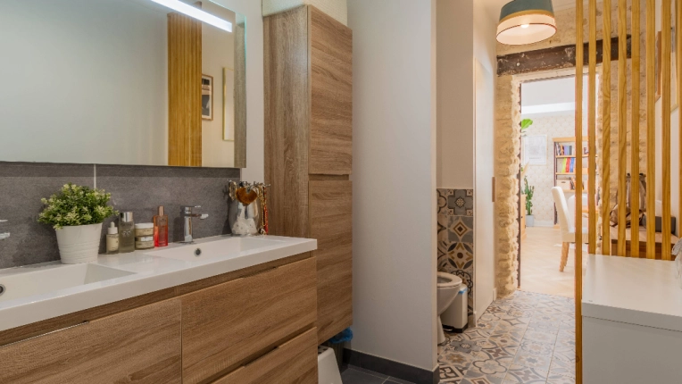 Maison individuelle, Scandinave, Salle de bain