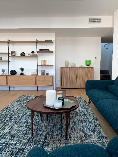 Minimalist, Contemporary, Scandinavian, Flats / Apartments, Chic, Nature, Living room
