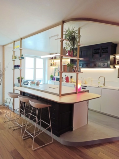Contemporary, Japanese, Scandinavian, Flats / Apartments, Kitchen, Chic