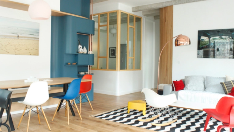 Minimalist, Contemporary, Scandinavian, Flats / Apartments, Chic, Living room