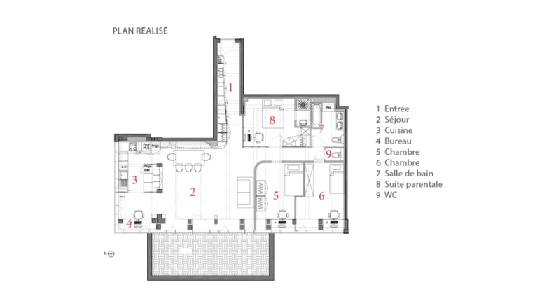 Minimalist, Contemporary, Scandinavian, Flats / Apartments, Bathroom, Kitchen, Room, Chic, Living room