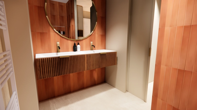 Contemporary, Flats / Apartments, Bathroom, Chic