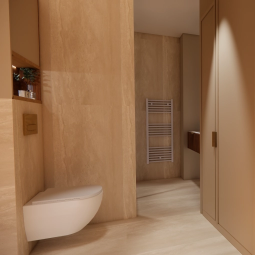 Minimalist, Contemporary, Flats / Apartments, Bathroom, Chic